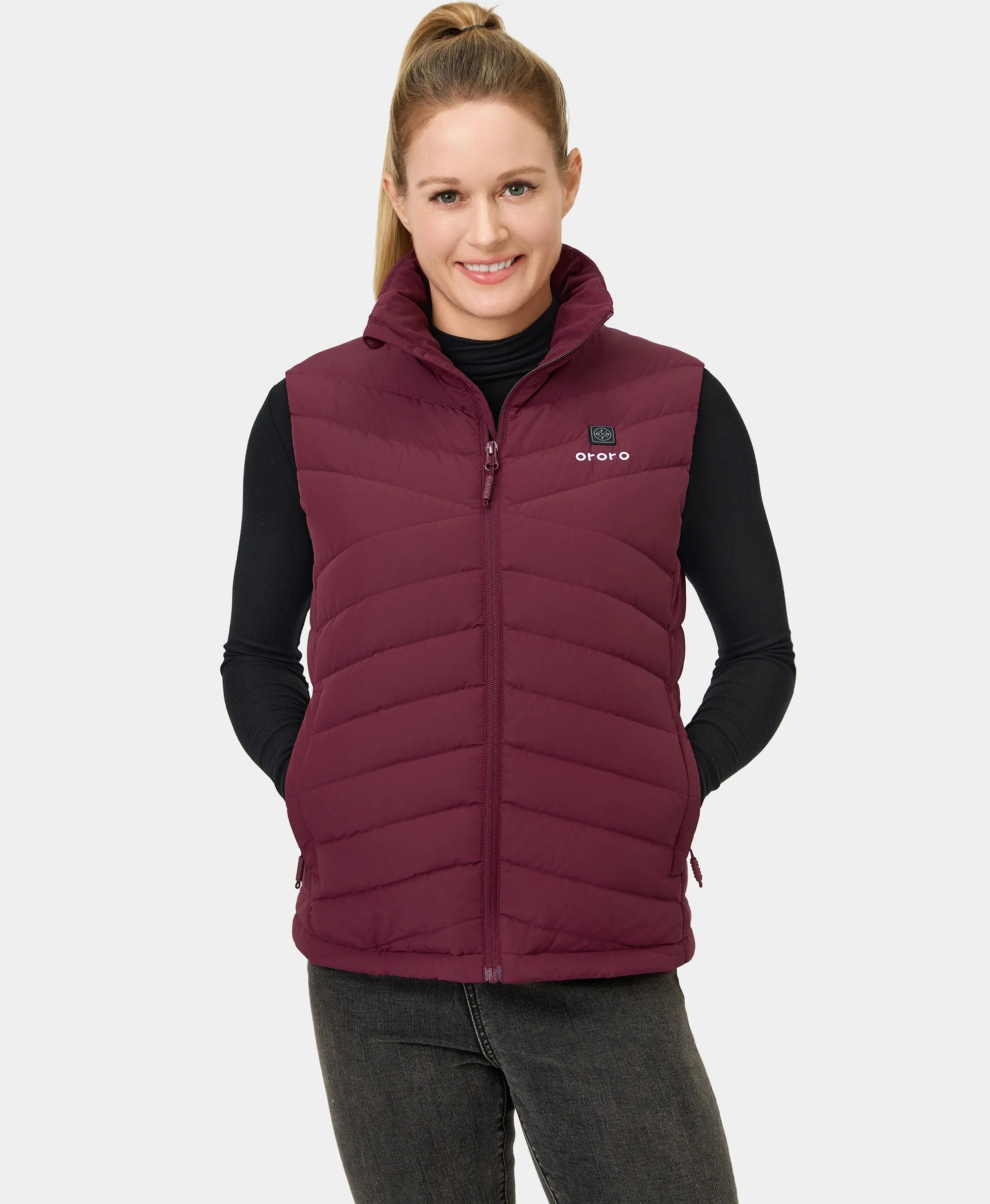 Women's Heated Lightweight Down Gilet - All Colours Women's Heated Lightweight Down Gilet - All Colours