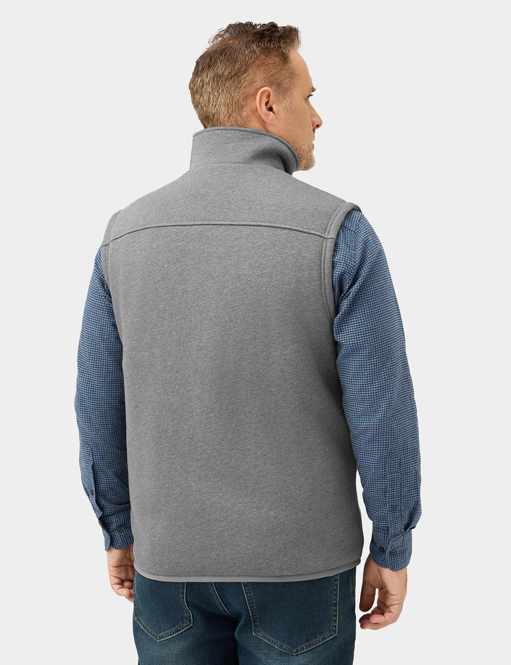 Men's Heated Fleece Gilet - Green