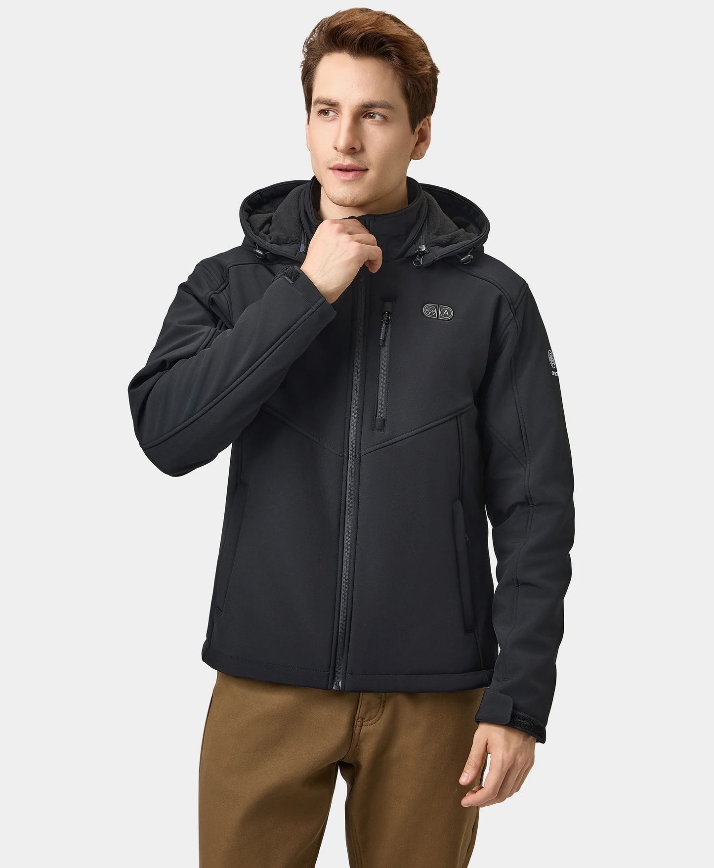 Men's Dual Control Heated Jacket With 5 Heating Zones (Chest Heating)