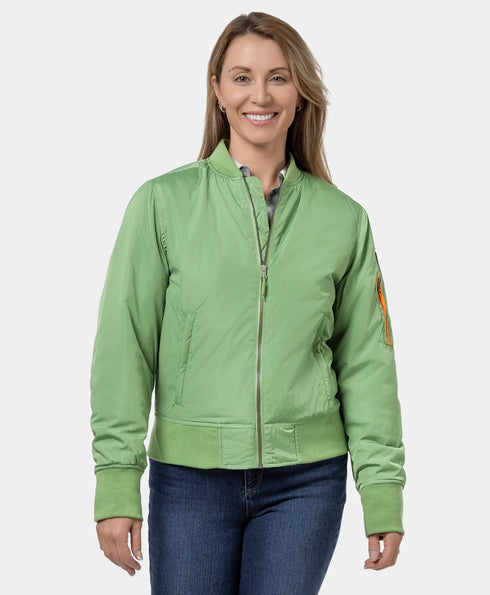 Final Sale - Cityscape Women's Heated Bomber Jacket ,view 1