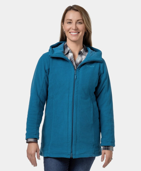 Final Sale - Felicity Women's Heated Fleece Hoodie Jacket ,view 1