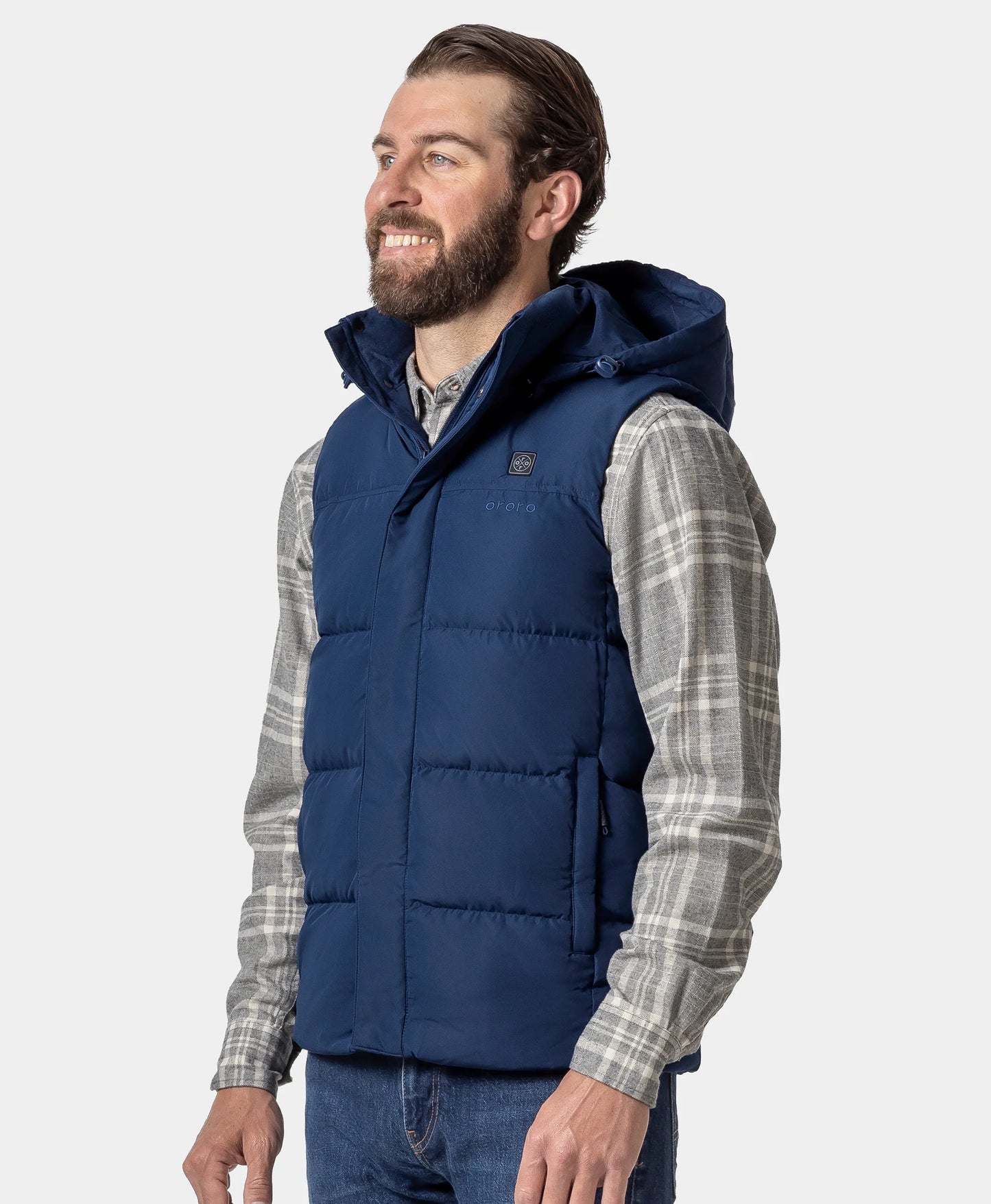Men's Heated Down Gilet - Blue