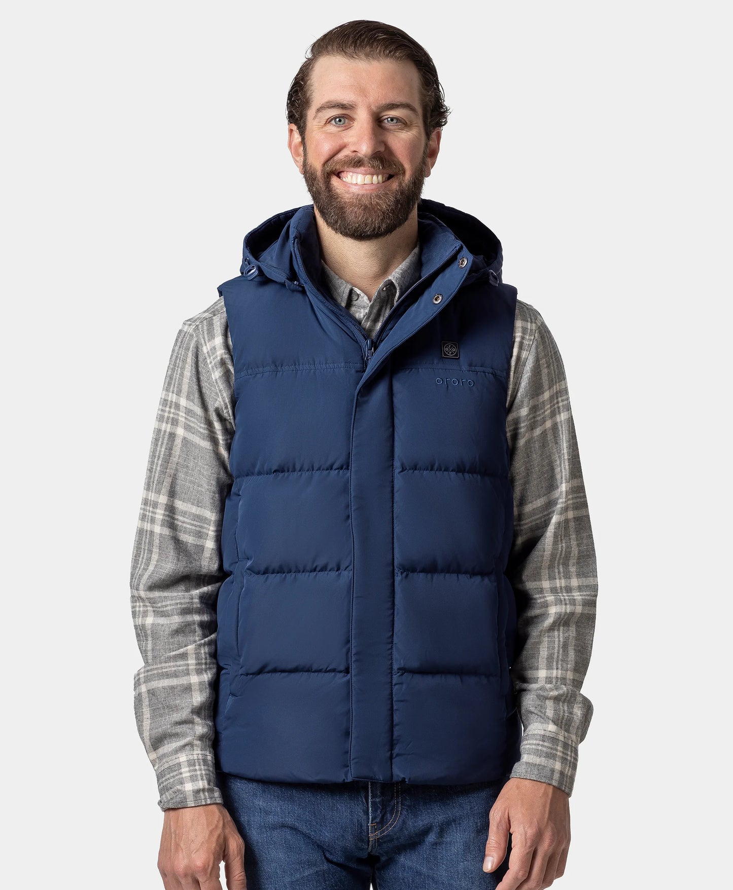 Men's Heated Down Gilet - Blue