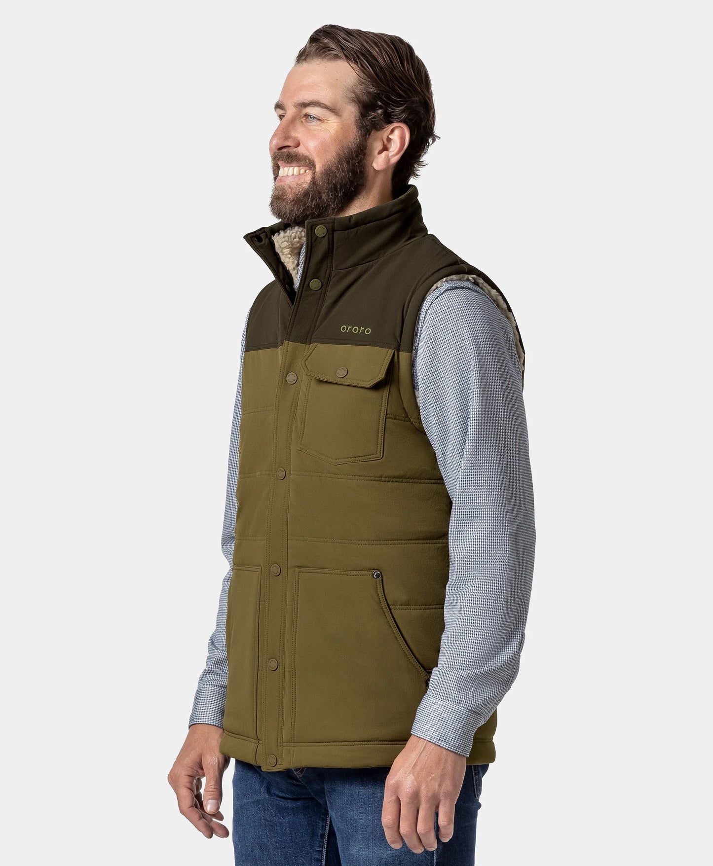 Sierra Men's Heated Sherpa Lined Gilet