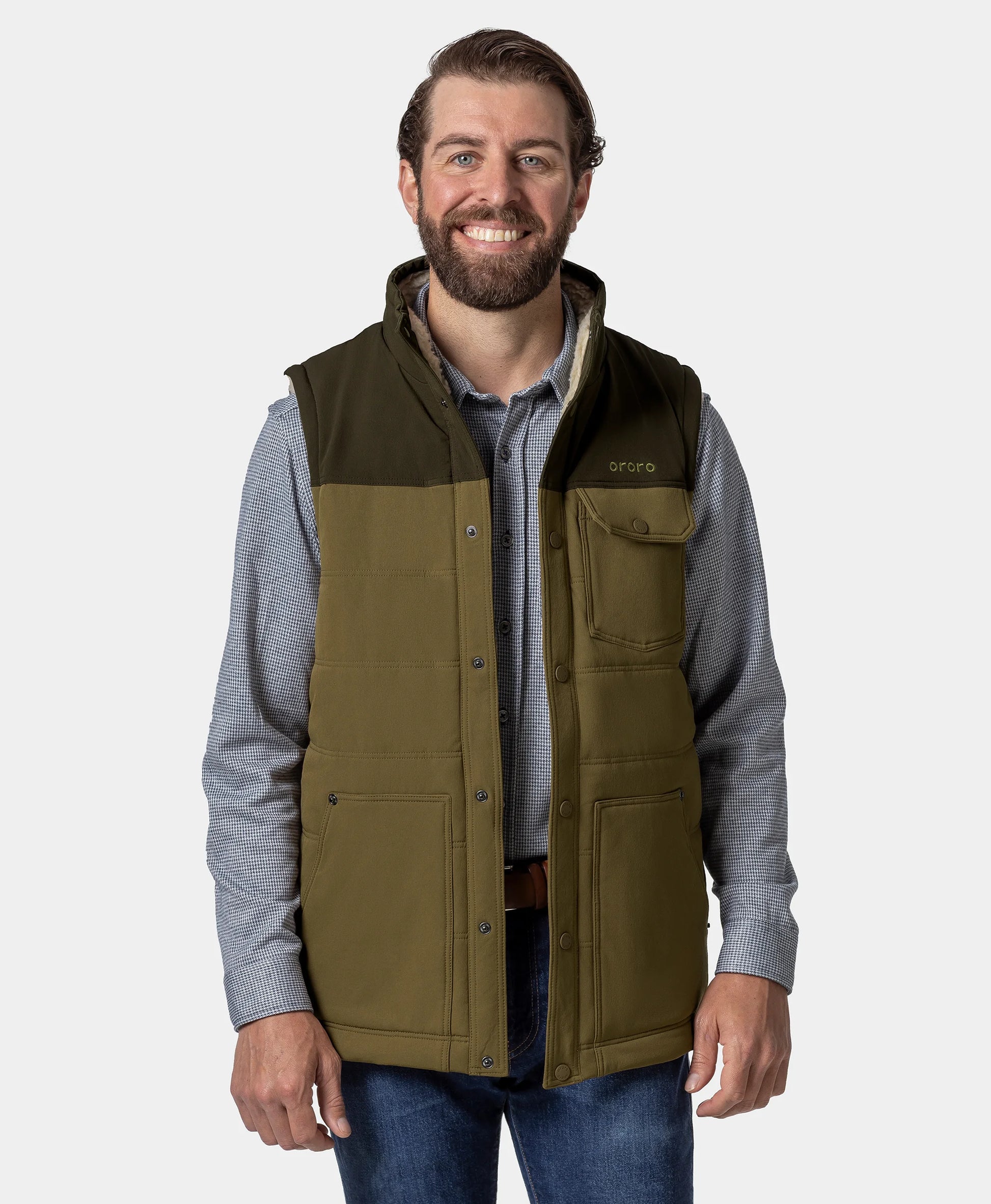Sierra Men's Heated Sherpa Lined Gilet