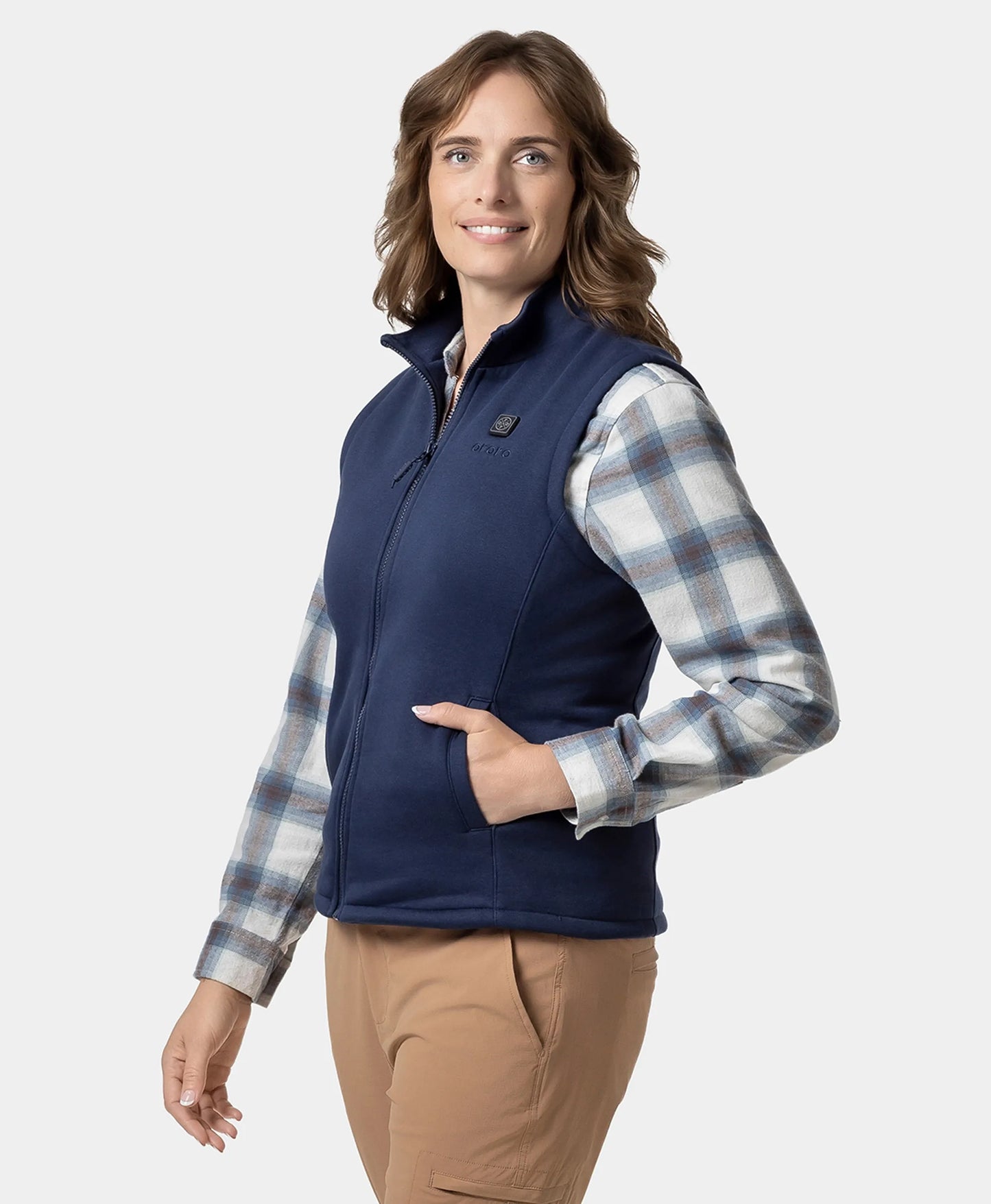 4-zone fleece vest blue