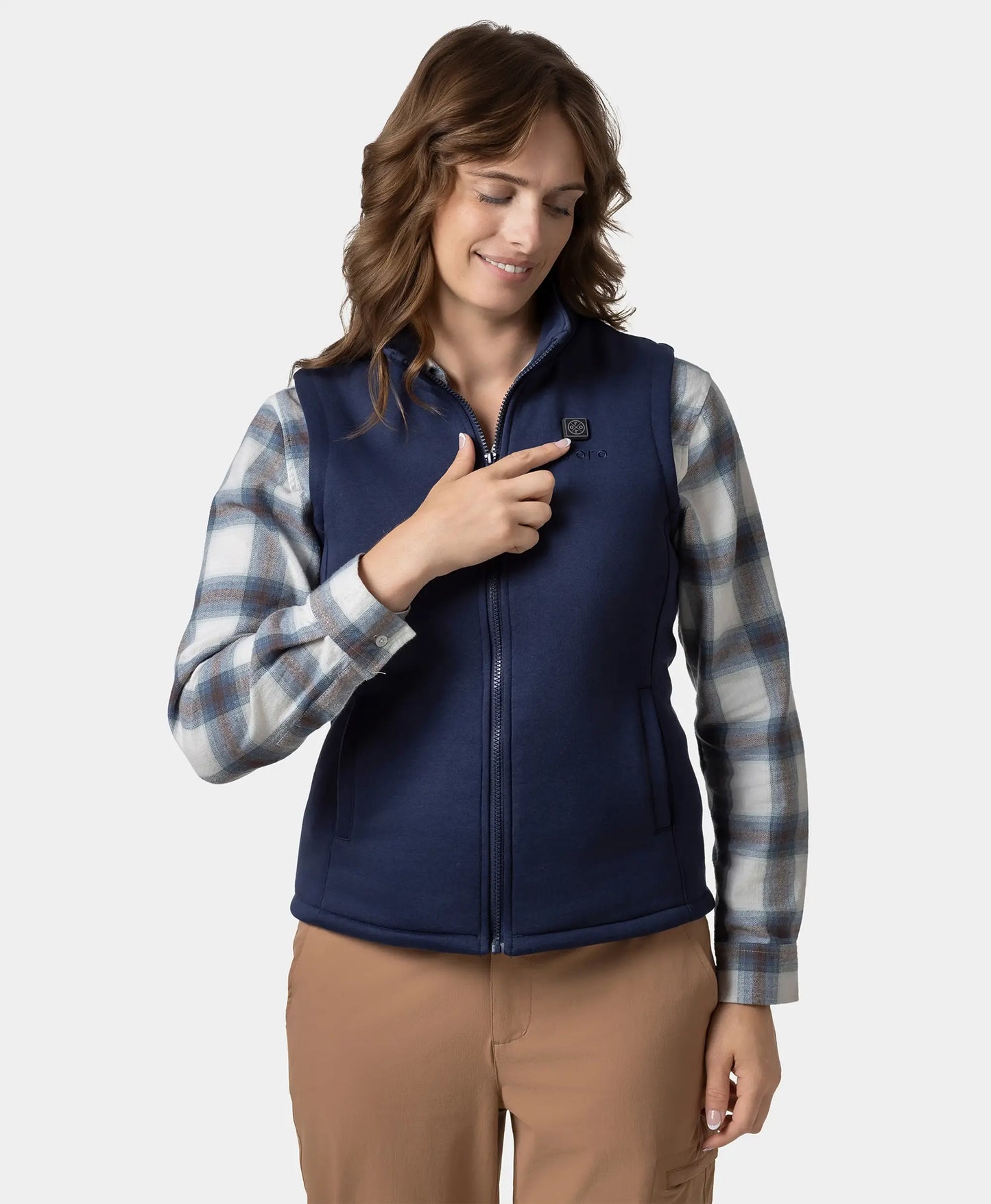 4-zone fleece vest blue