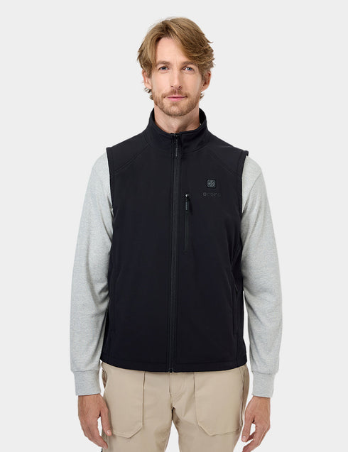 (Open-Box) Men's Heated Softshell Gilet - Black ,view 1