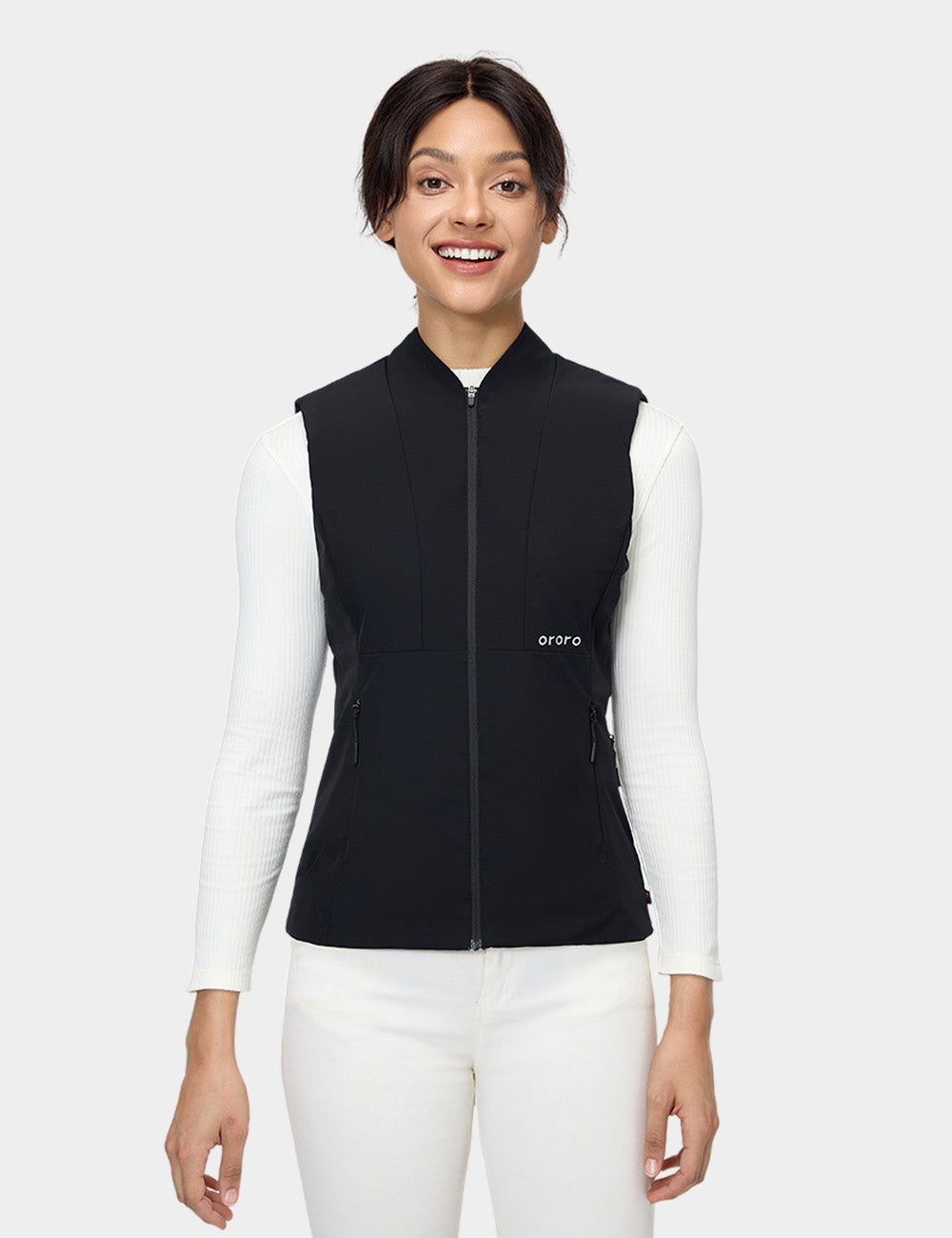 (Open-Box) Women's Heated PrimaLoft® Golf Vest - Black
