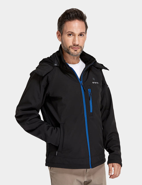 Men's Classic Heated Jacket - Black & Blue ,view 2