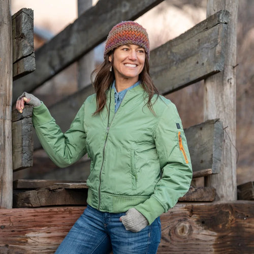 Cityscape Women's Heated Bomber Jacket