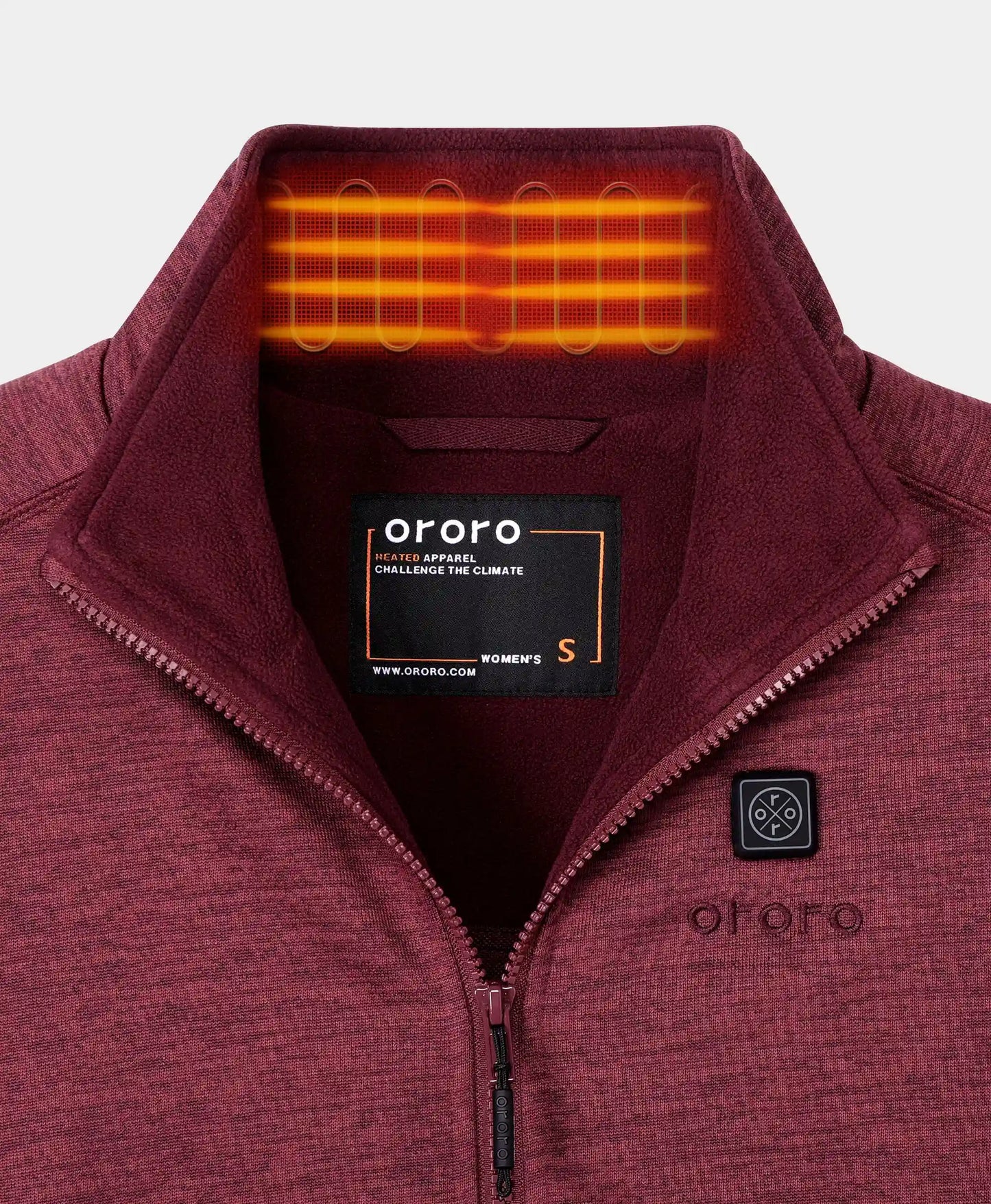 Women's Heated Full-Zip Fleece Jacket (4 Heating Zones)