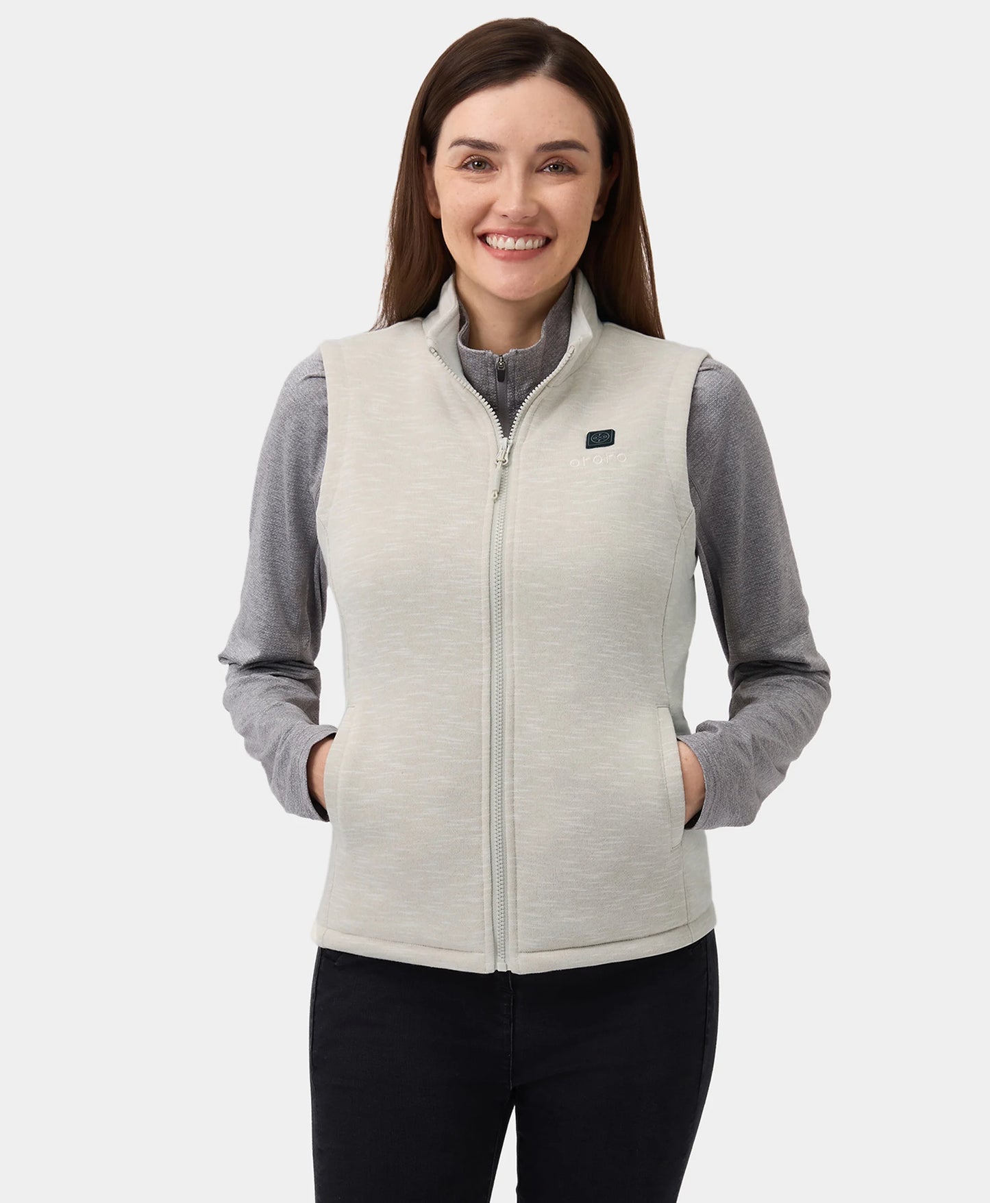 4-zone fleece vest white