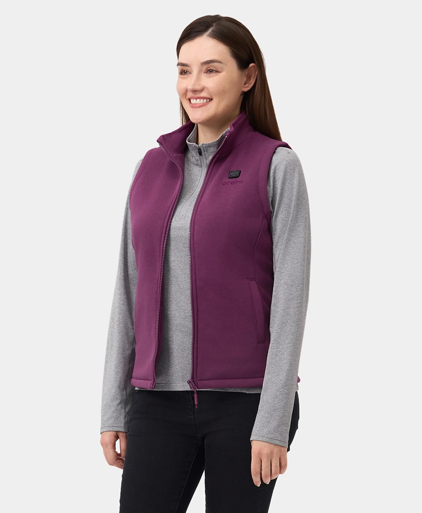4-zone fleece vest purple
