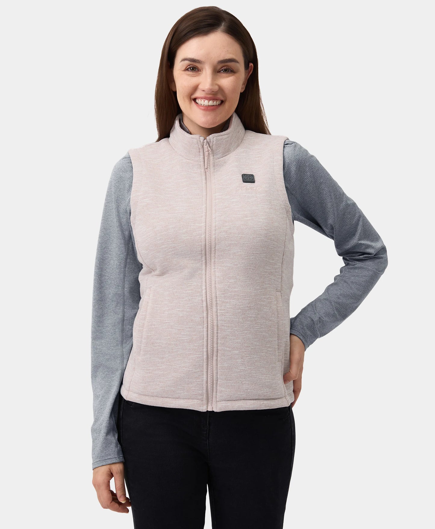 4-zone fleece vest beige