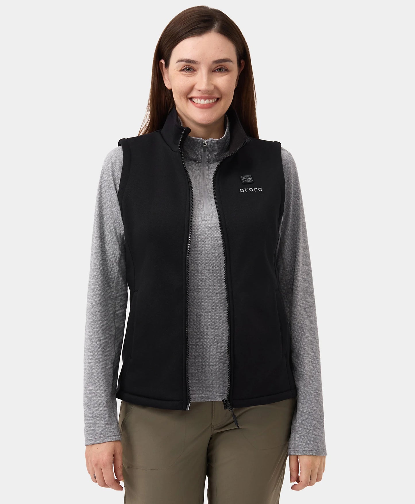 4-zone fleece vest black