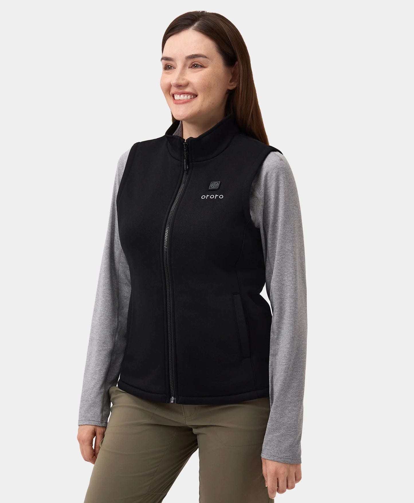 4-zone fleece vest black