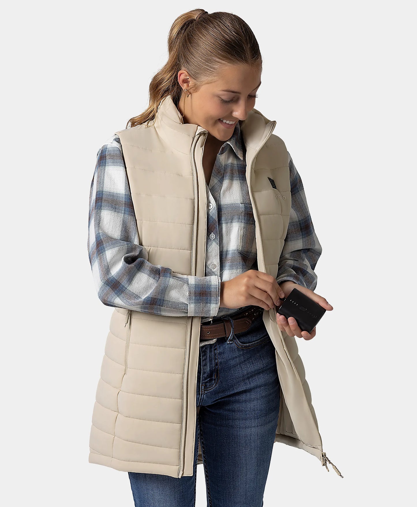 Tribeca Women's Heated Long Puffer Gilet
