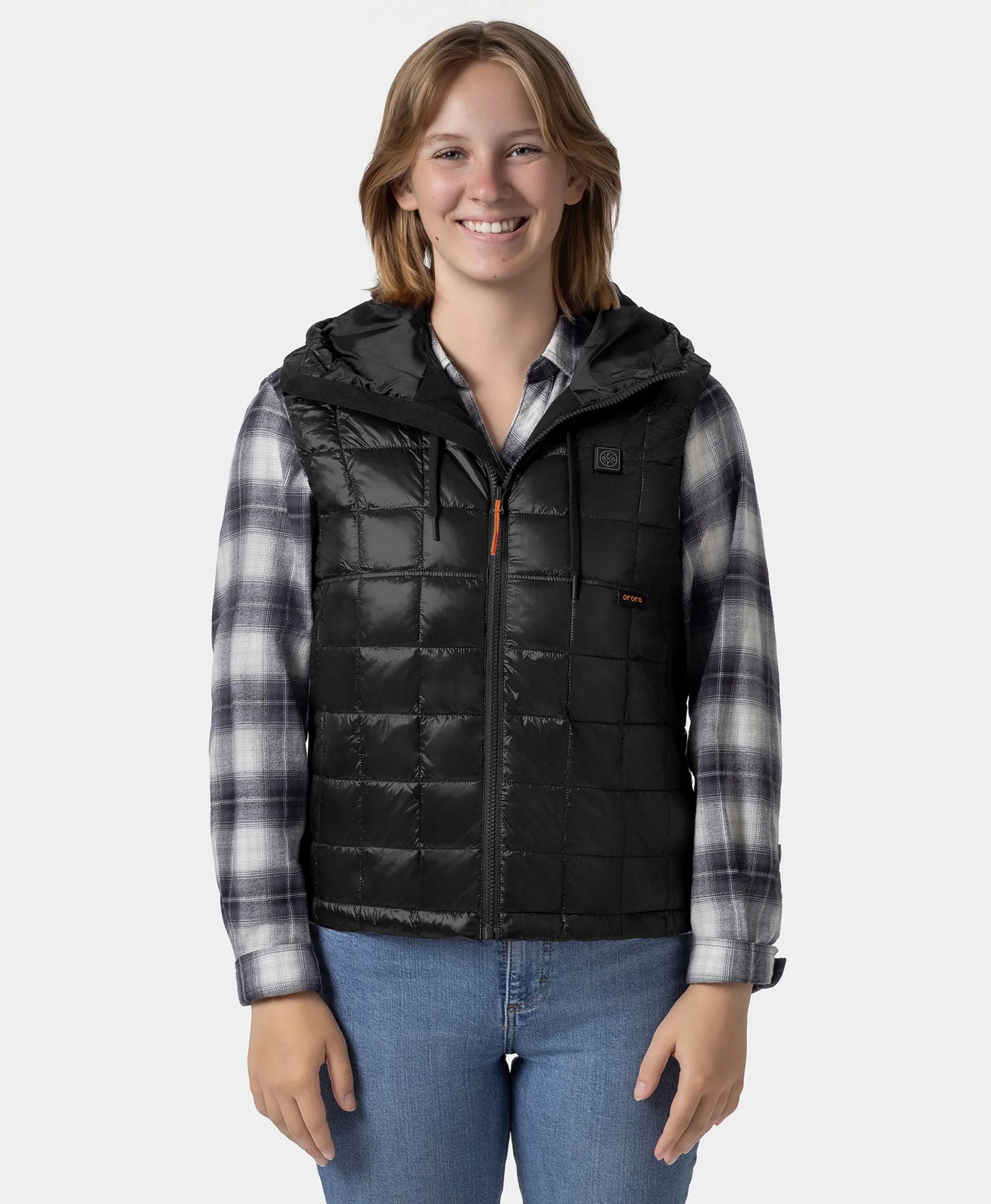 PuffLyte Women's Junior 4-Zone Hooded Heated Gilet