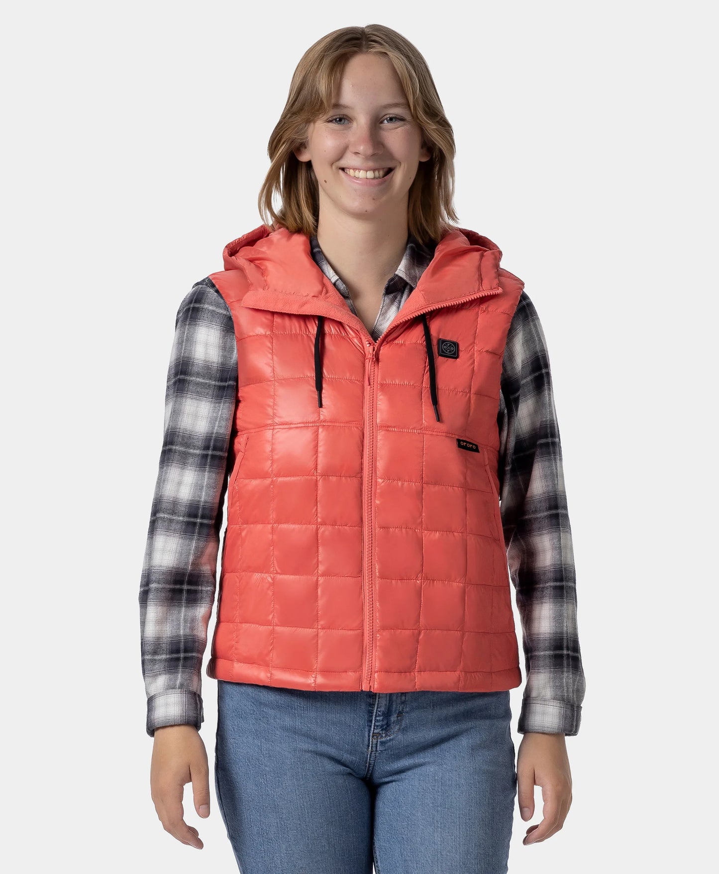 PuffLyte Women's Junior 4-Zone Hooded Heated Gilet
