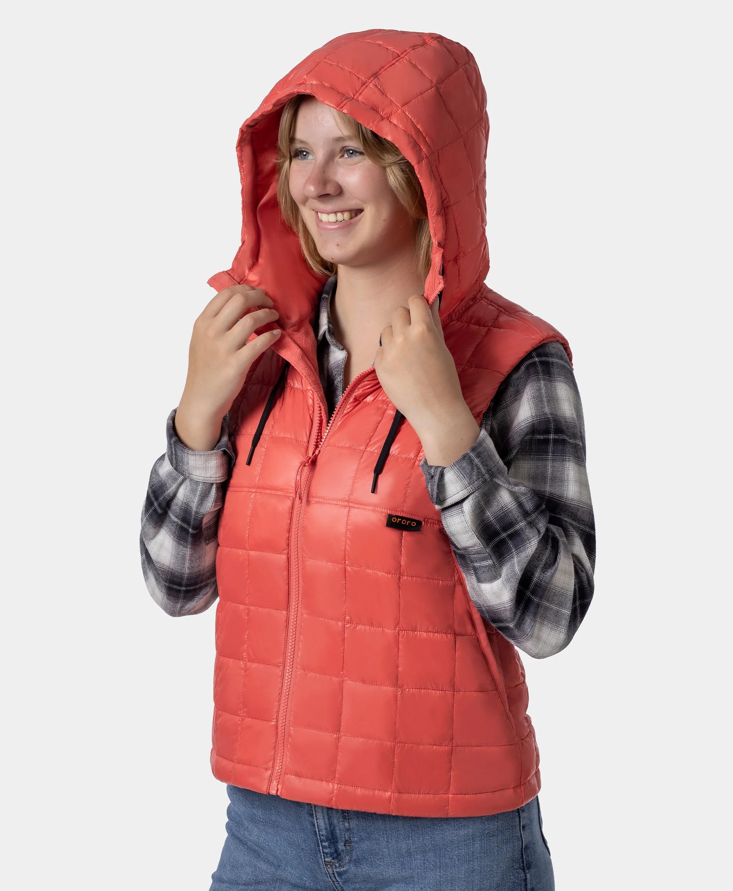PuffLyte Women's Junior 4-Zone Hooded Heated Gilet