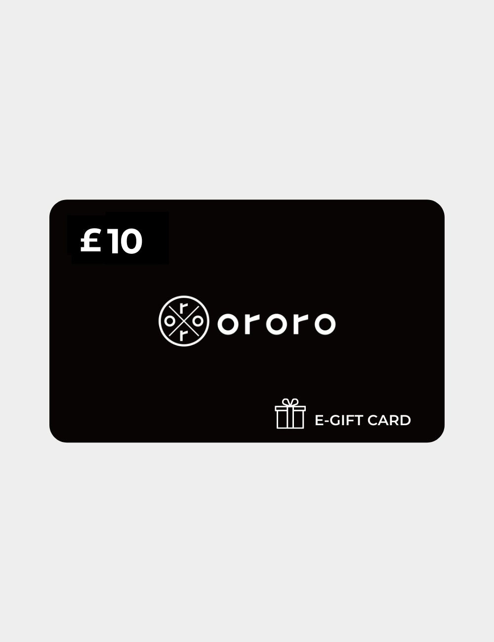 £10 E-Gift Card (Will be sent within 3 weeks)