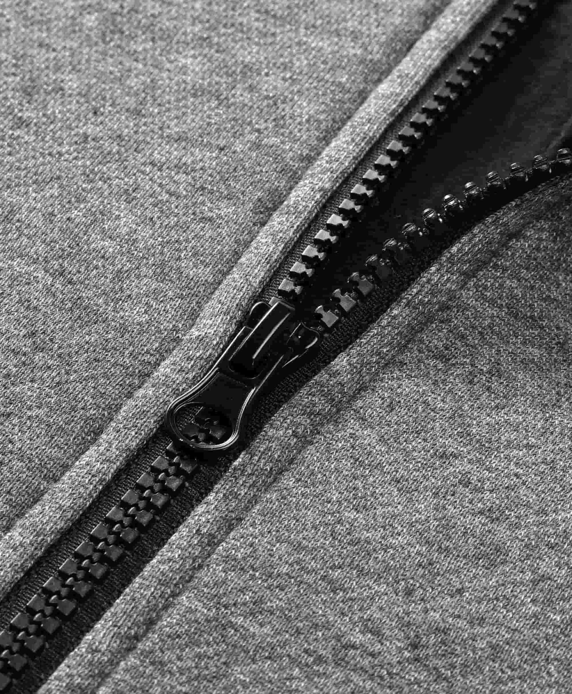 Exposed zipper center front closure