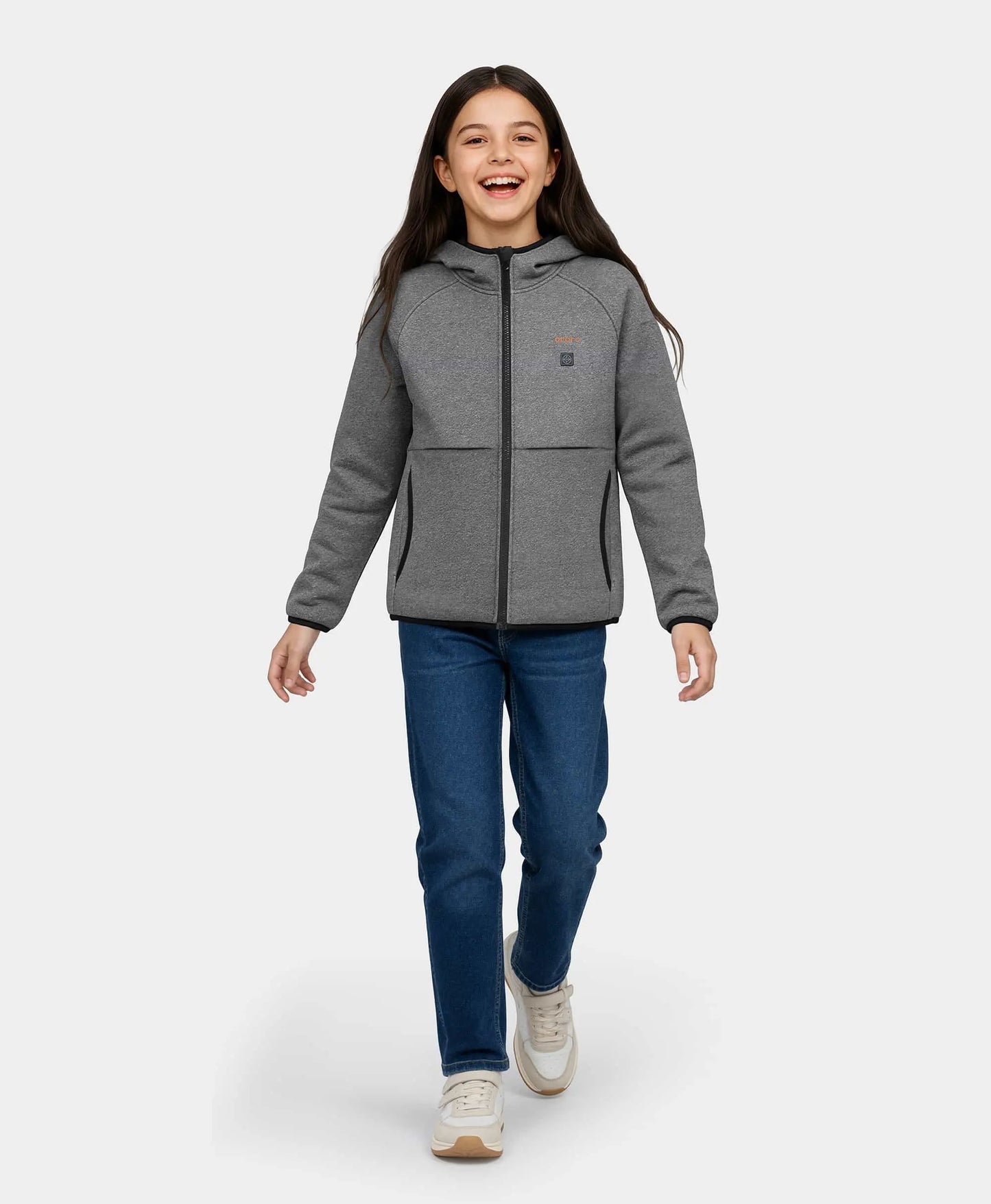 Kids' 4-Zone Heated Full-Zip Fleece Hoodie