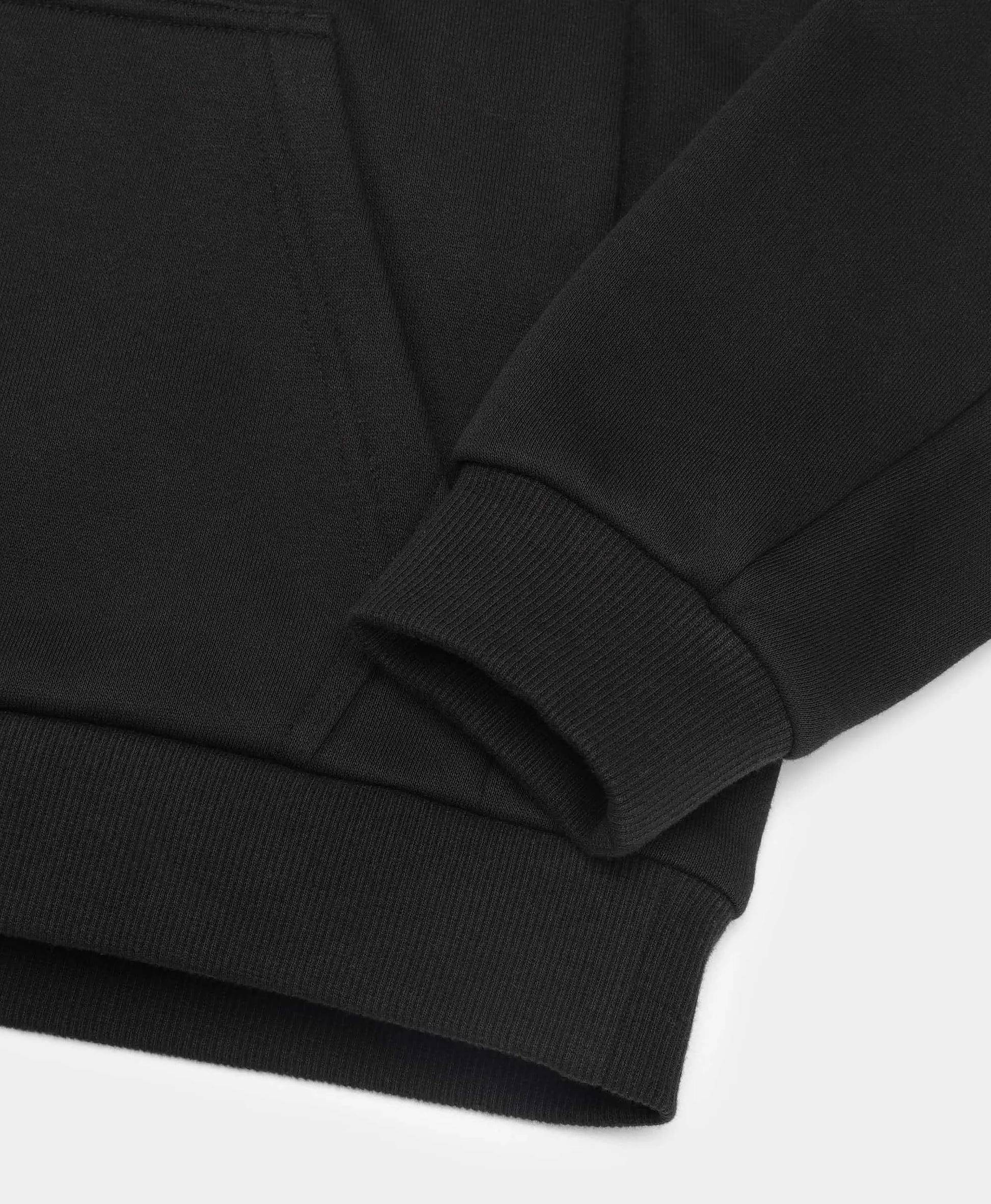 Bound hand pockets, sleeves and hem