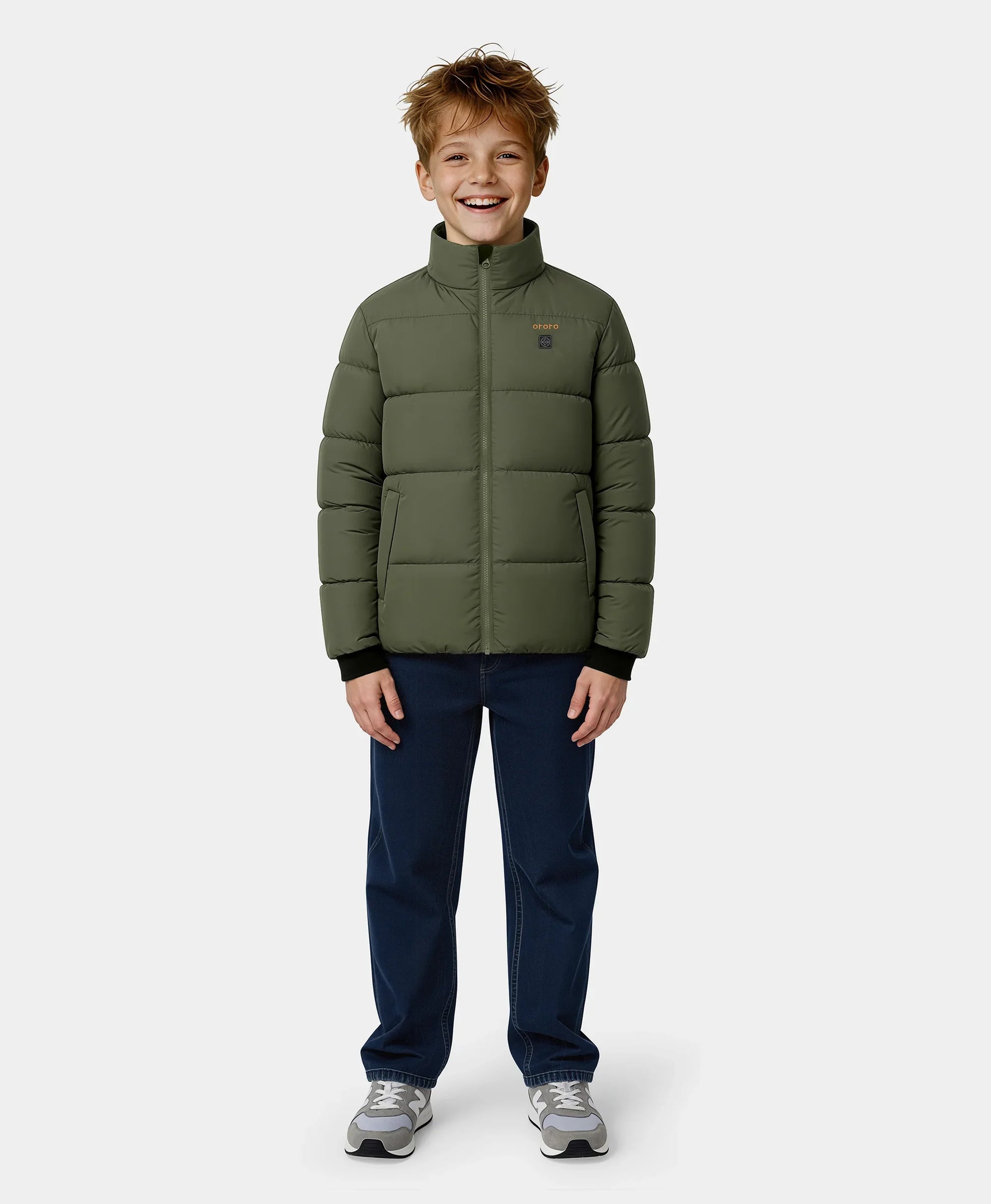 Kids' 4-Zone Heated Down Jacket