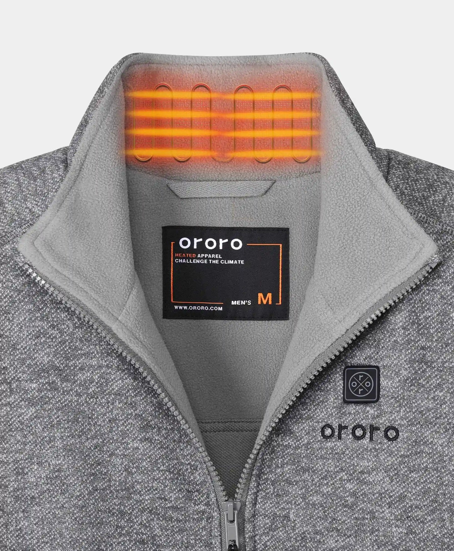 Men's Heated Full-Zip Fleece Jacket (4 Heating Zones)