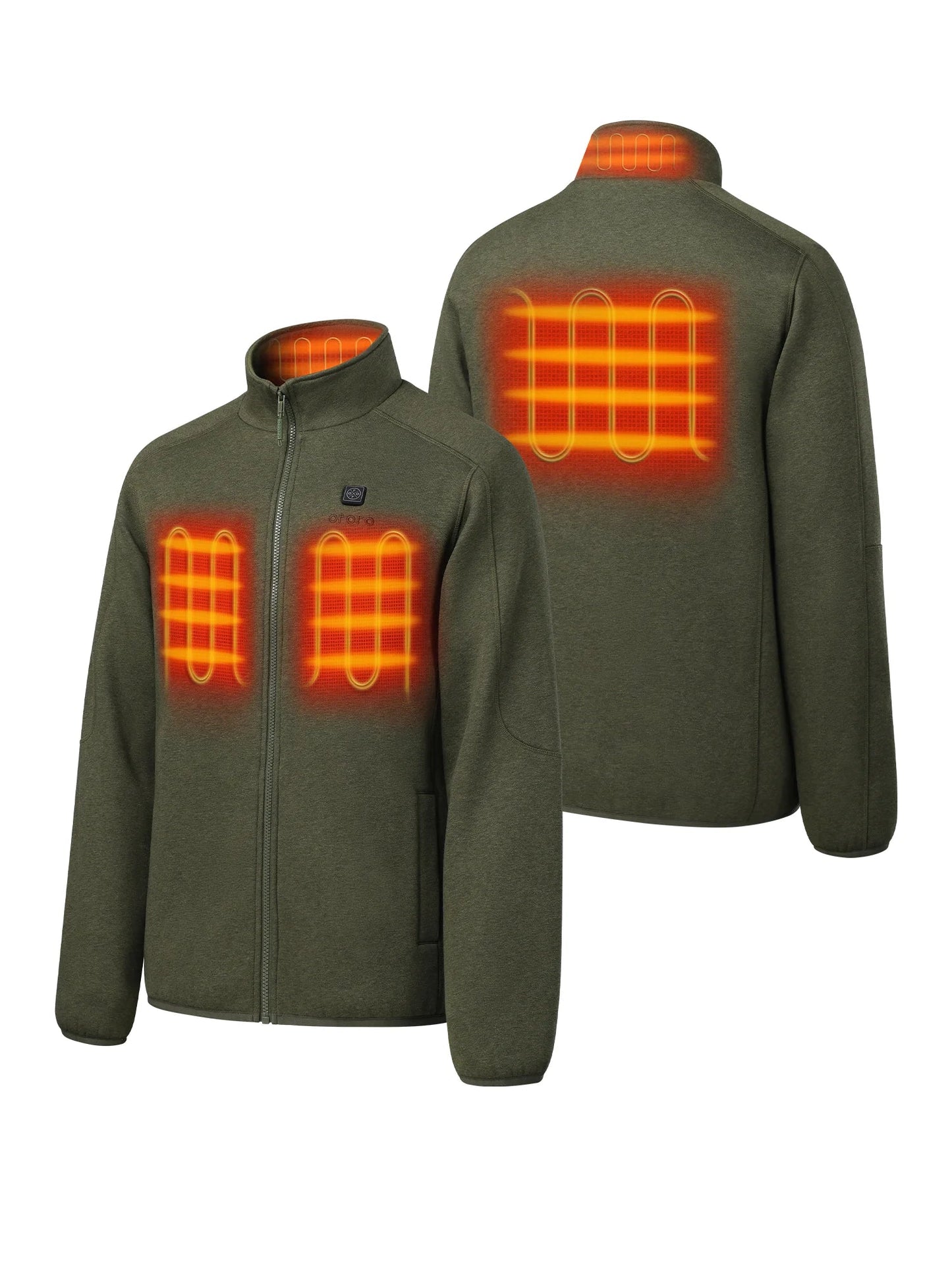 Men's Heated Full-Zip Fleece Jacket (4 Heating Zones)