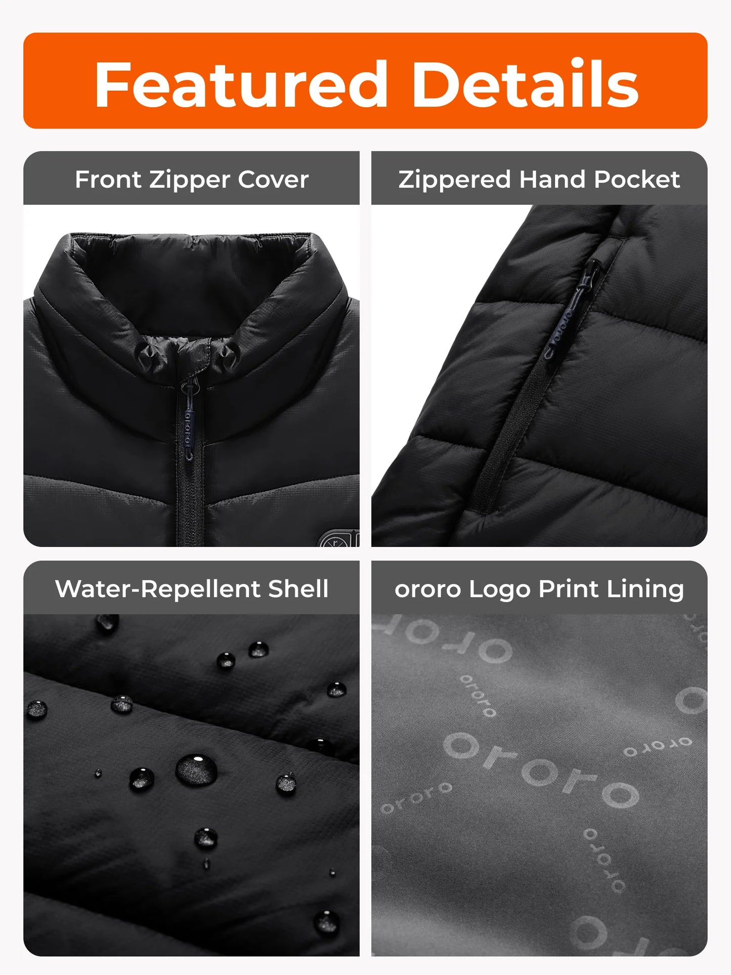 SureWarm® Men's 7-Zone Dual-Control Classic Pro Heated Gilet (Lower Back Heating)