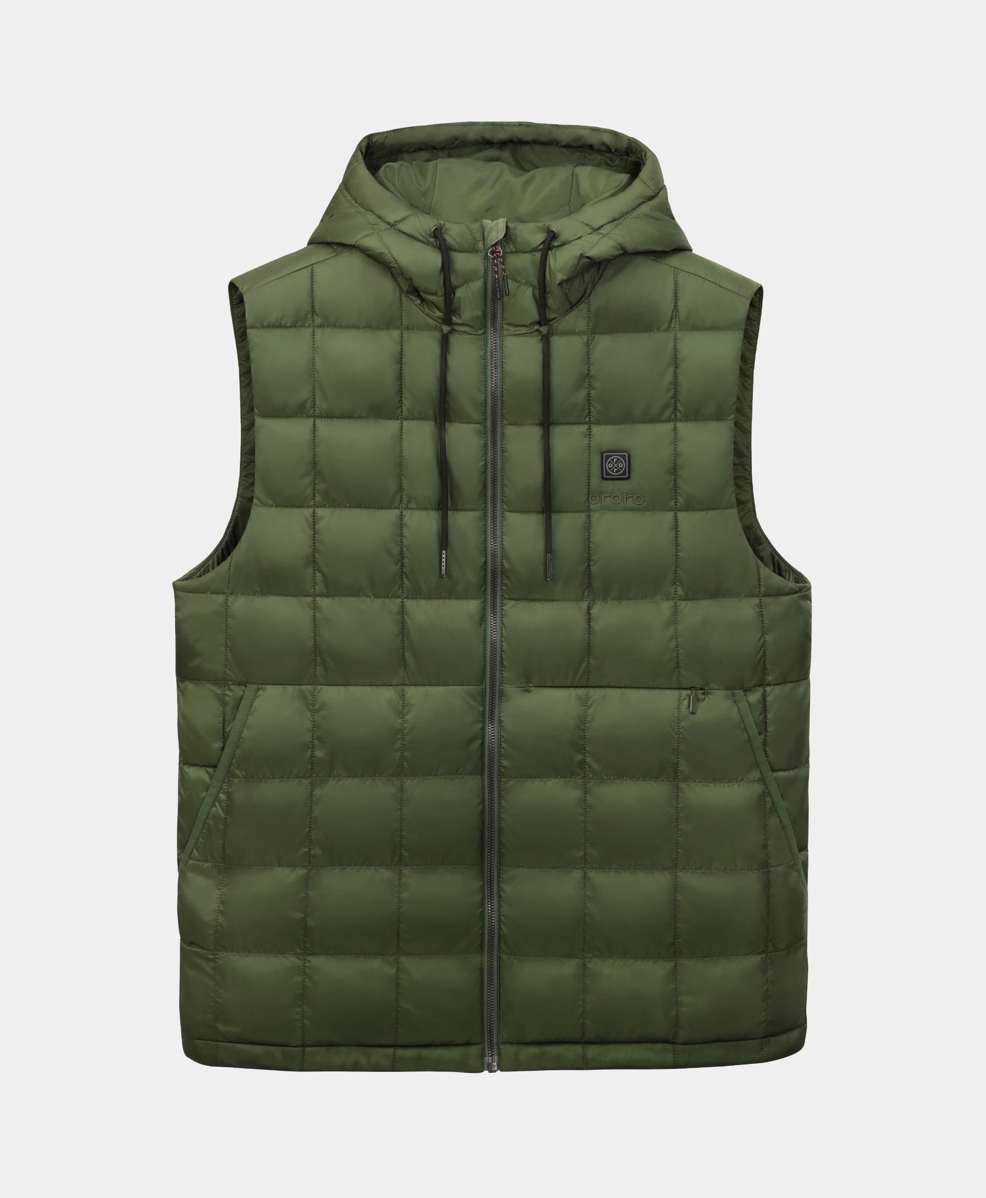 PuffLyte Men's 5-Zone Hooded Heated Vest green