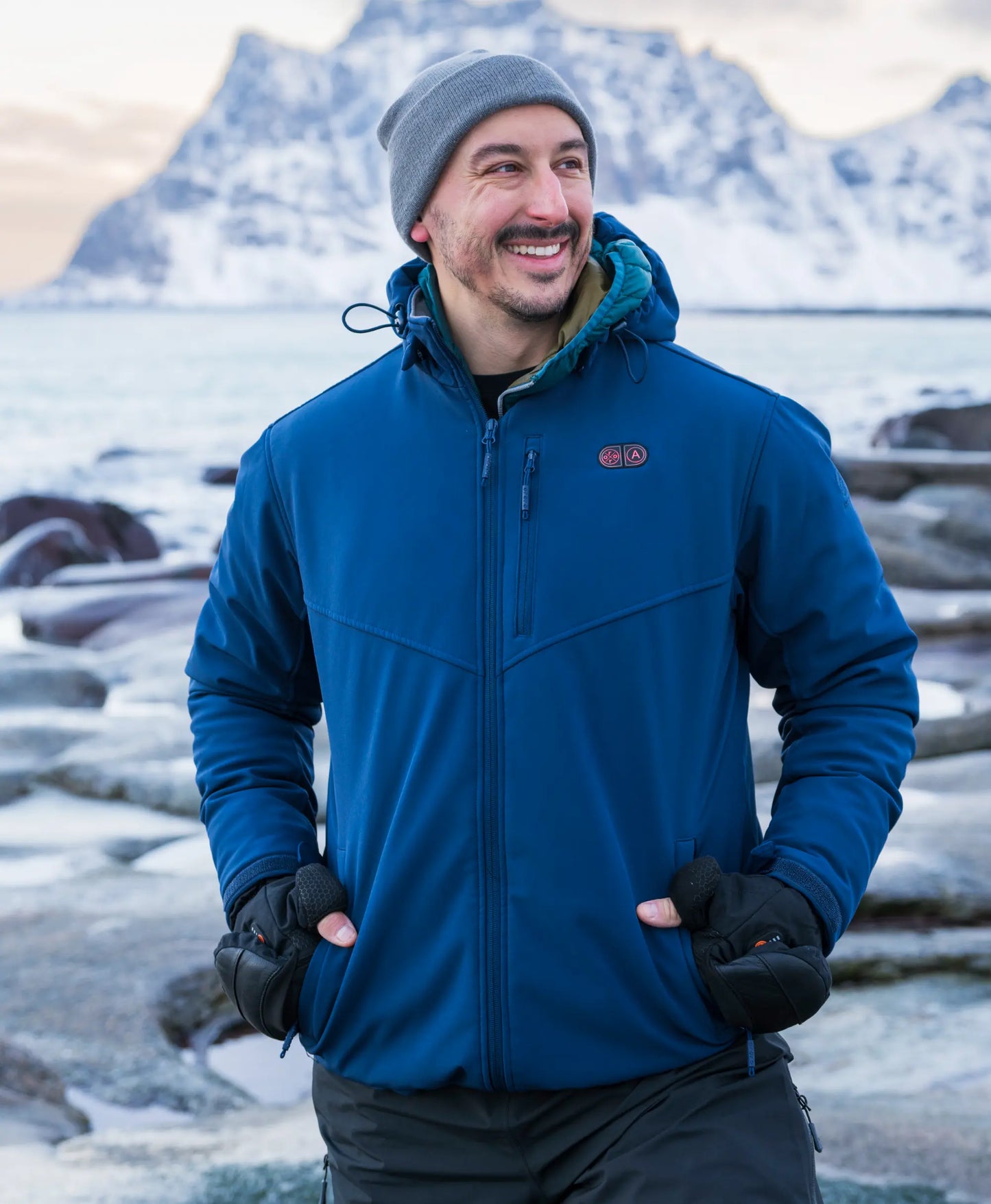 Men's Dual Control Heated Jacket with 5 Heating Zones (Pocket Heating)