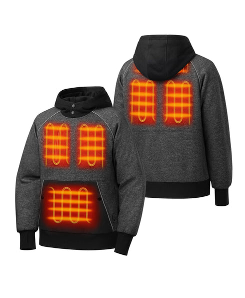 6 heating zones: front pocket, left & right chest, left & right mid-back, and upper back ,view 2