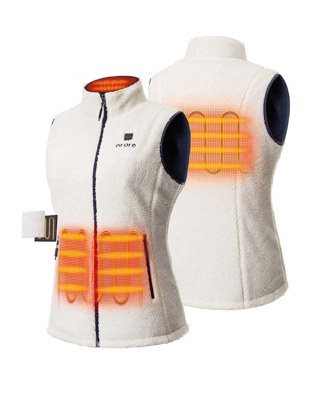 (Open-box) Women's Heated Recycled Fleece Vest