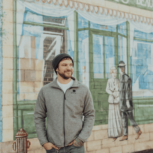 Men's Heated Full-Zip Fleece Jacket 
 - Grey