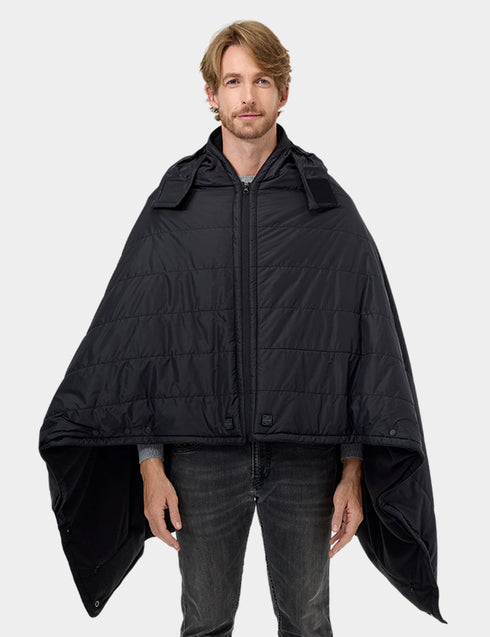 Heated Dual Control Poncho Blanket (with Two Battery Sets) ,view 1
