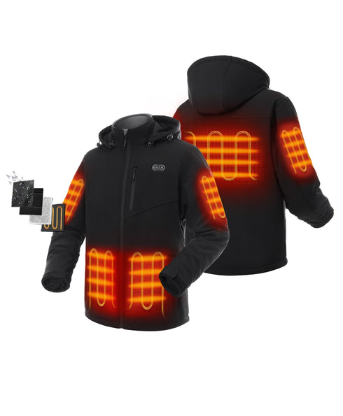 Men's Dual Control Heated Jacket with 5 Heating Zones (Pocket Heating) ,view 2
