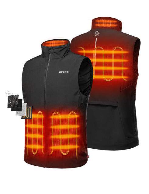 Left & Right Pocket, Mid Back and Collar Heating ,view 1