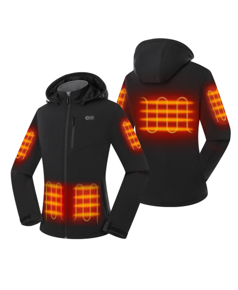 Women's Dual Control Heated Jacket with 5 Heating Zones (Pocket Heating) ,view 2