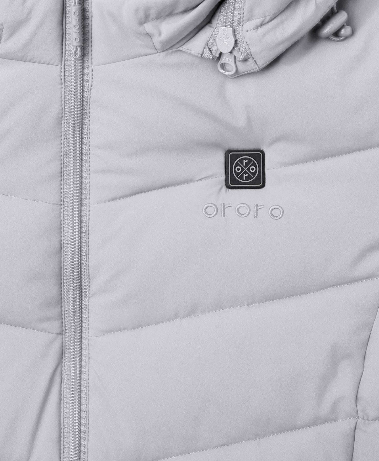 Women's Heated Puffer Parka Jacket - Black / Grey / Red / White