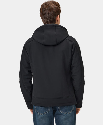 With Heating Zones Chest Heating Heated Jacket // Black (2X