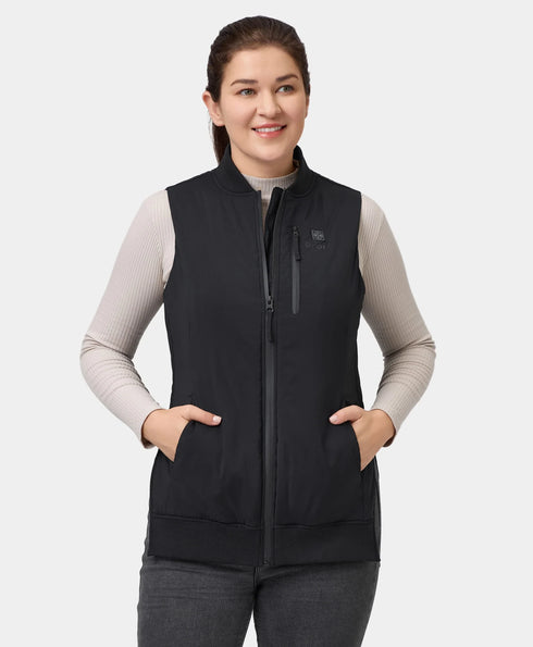 Blair Women's Heated Long Bomber Vest view 1