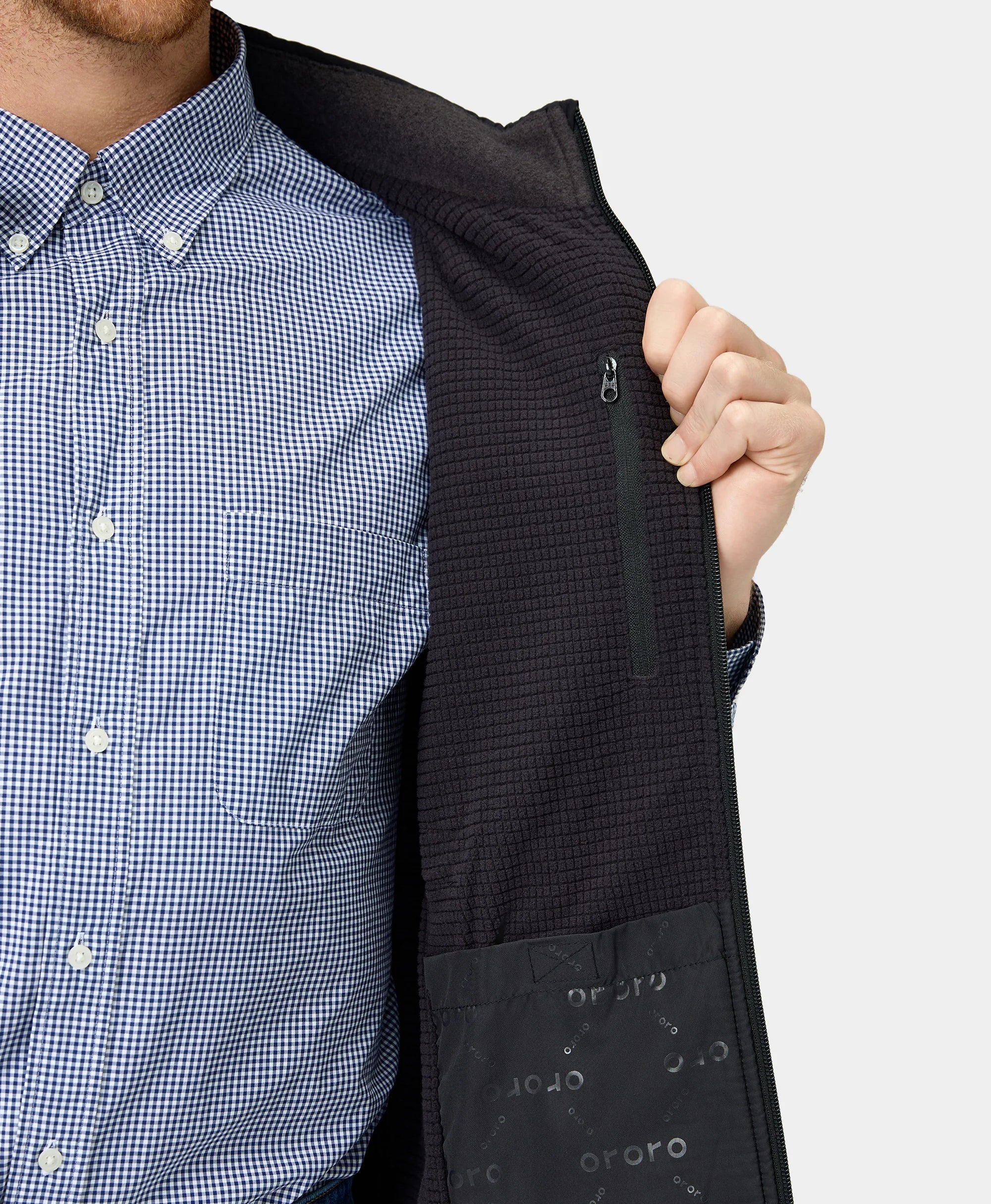 Augusta Men's Heated Sweater Fleece Gilet, Thumbnail 9