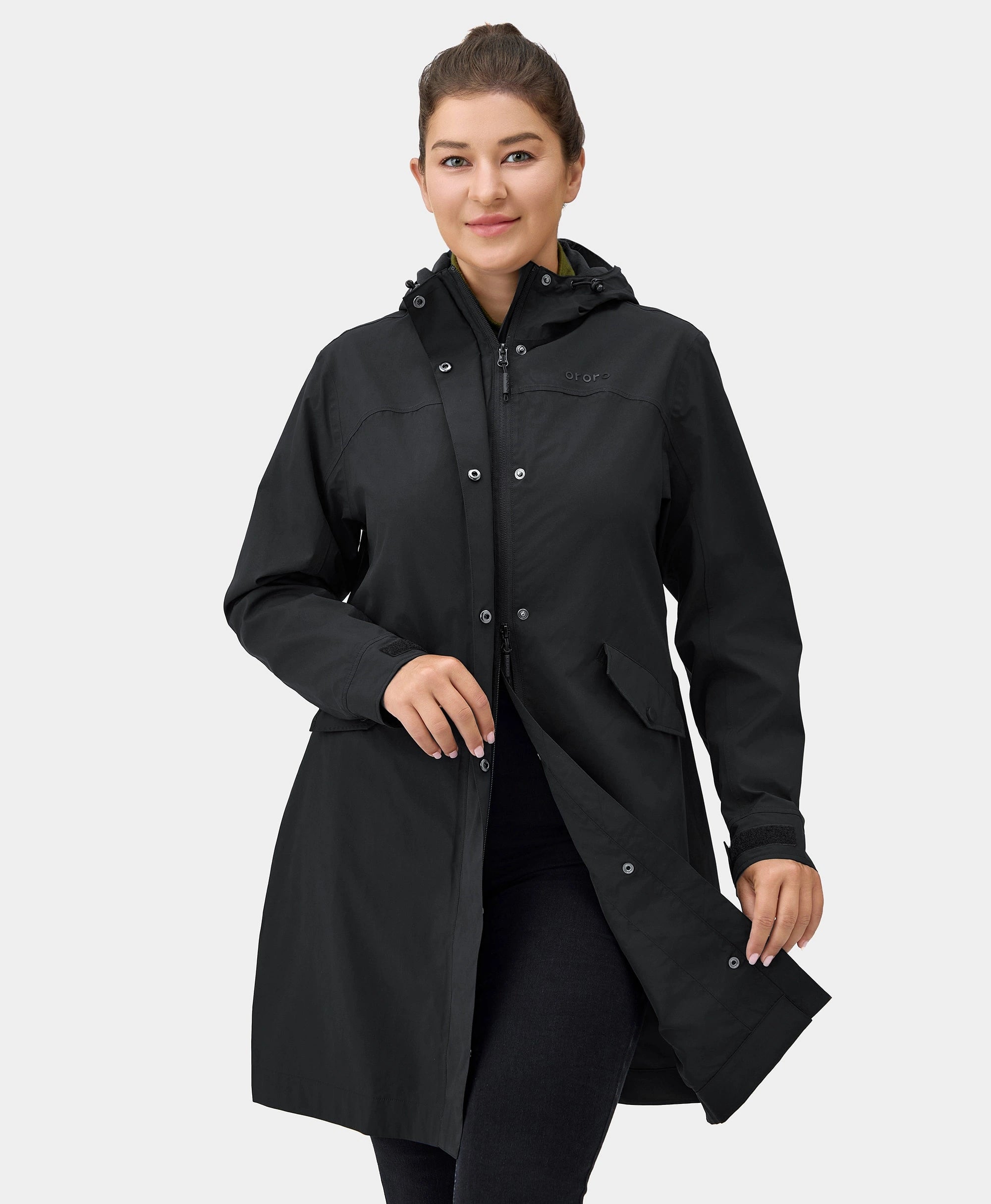 Final Sale - Downtown Women's Heated Rain Trench, Thumbnail 24