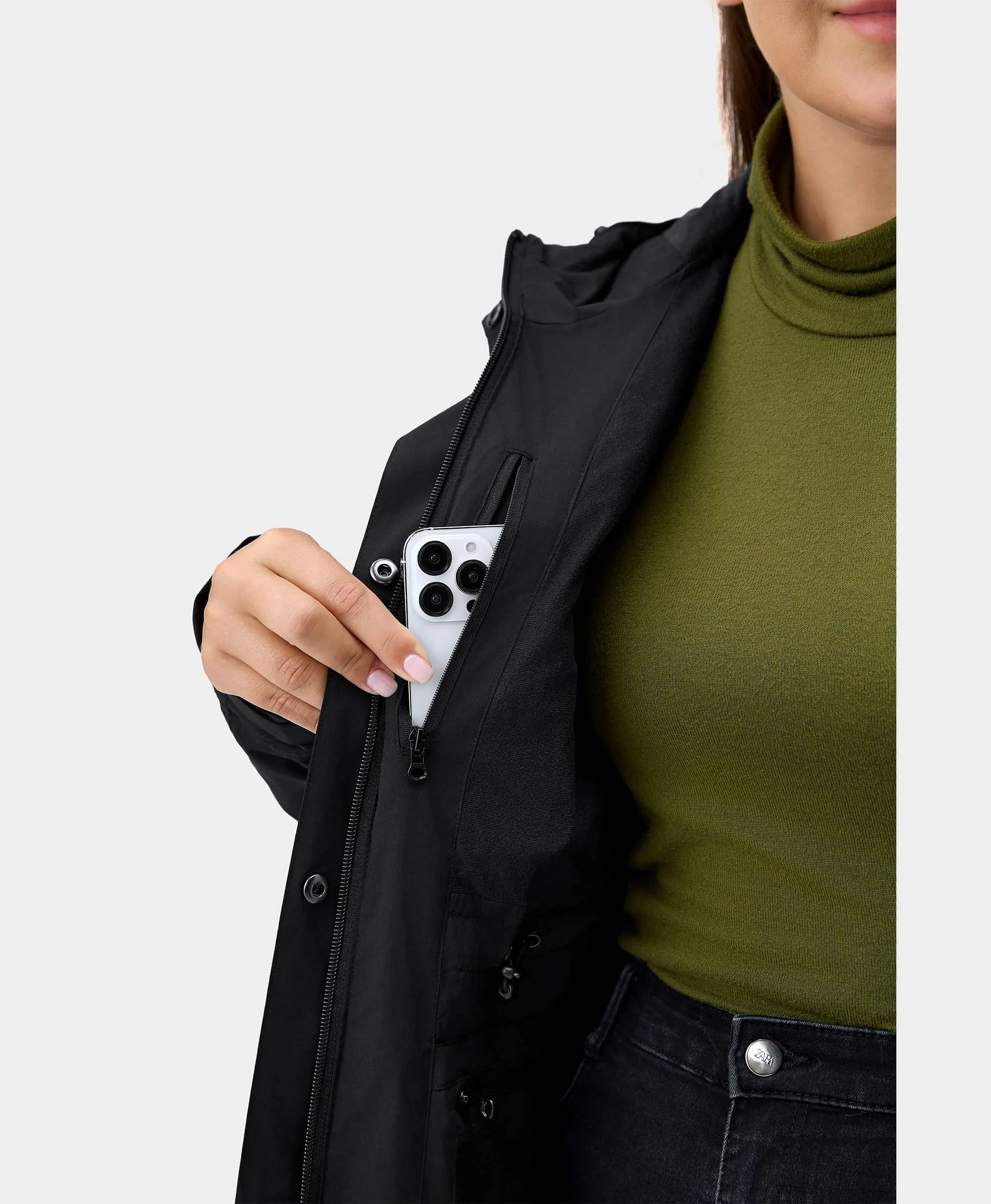 Final Sale - Downtown Women's Heated Rain Trench, Thumbnail 33