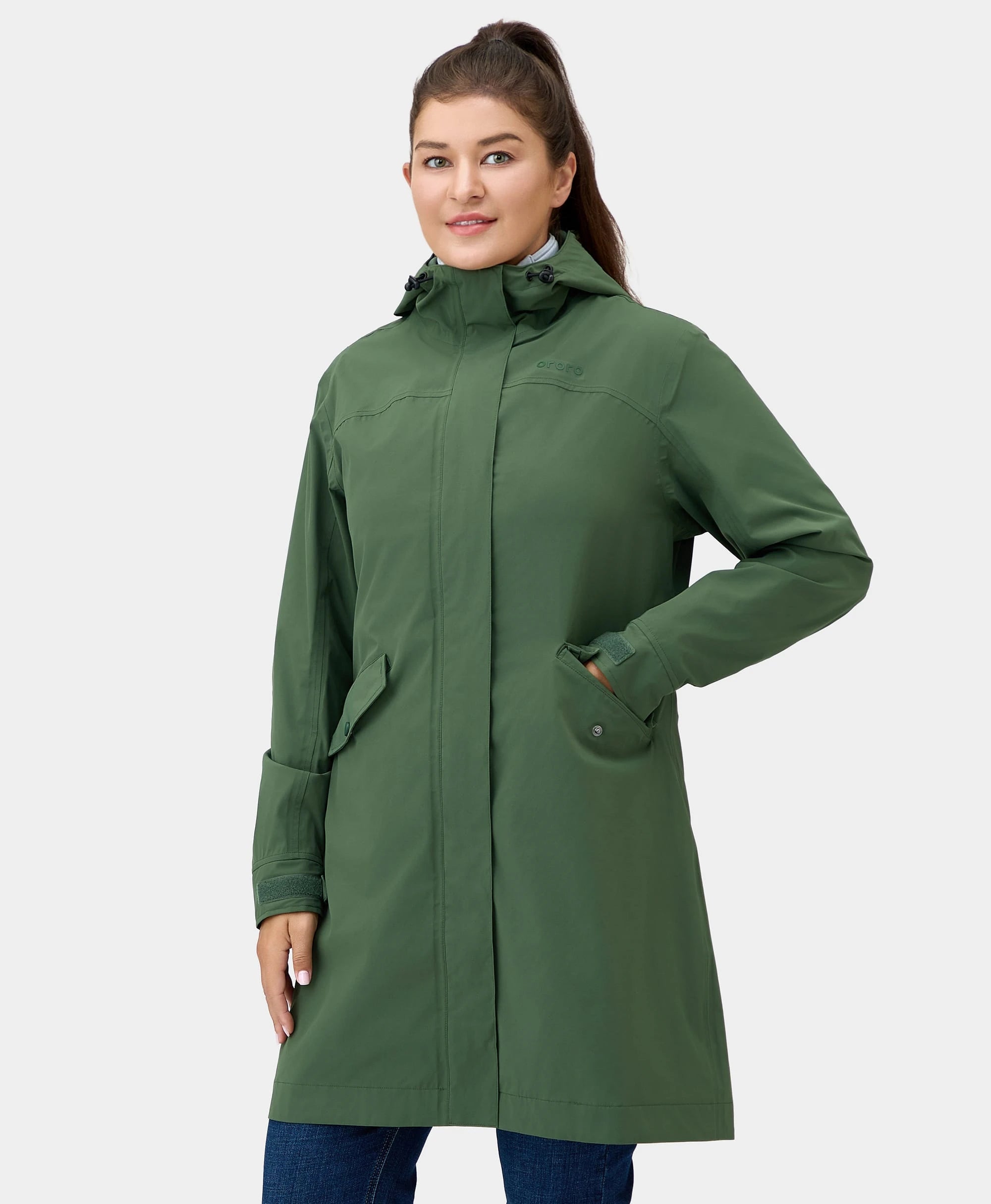 Final Sale - Downtown Women's Heated Rain Trench, Thumbnail 8