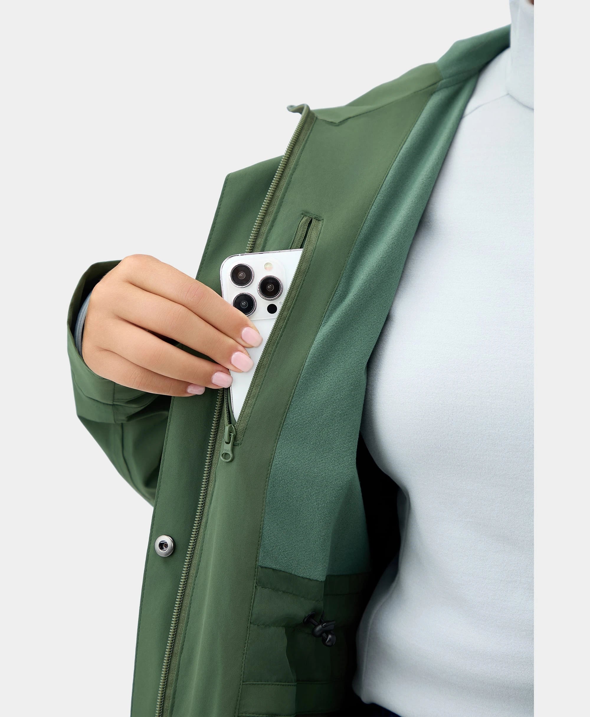 Final Sale - Downtown Women's Heated Rain Trench, Thumbnail 10
